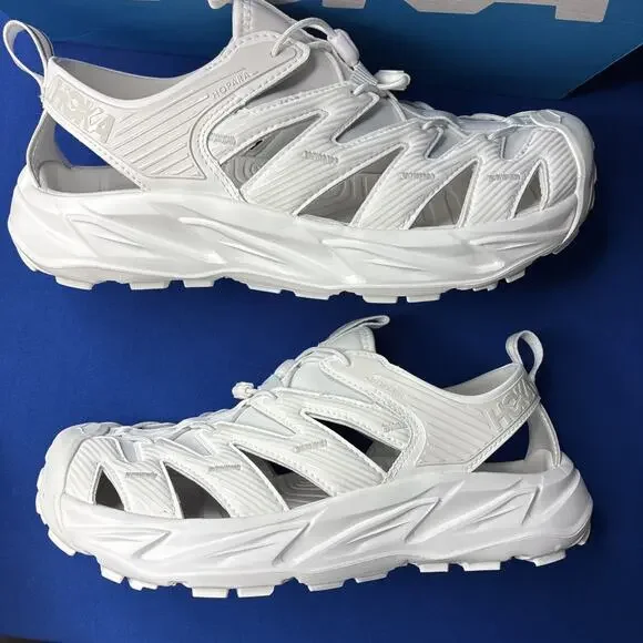 New HOKA One One Hopara White White 1123112-WHWH Men's Size 9.5 - Picture 2 of 8